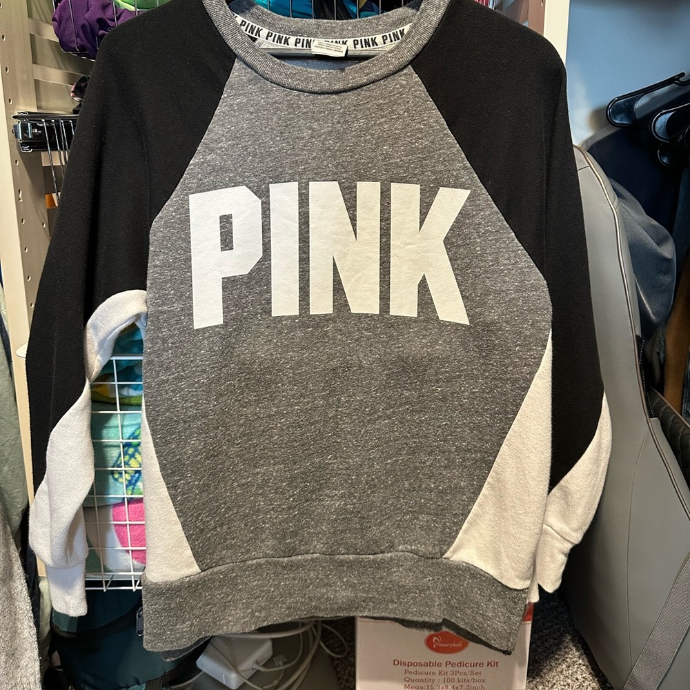 Pink Victoria’s Secret sweatshirt XS